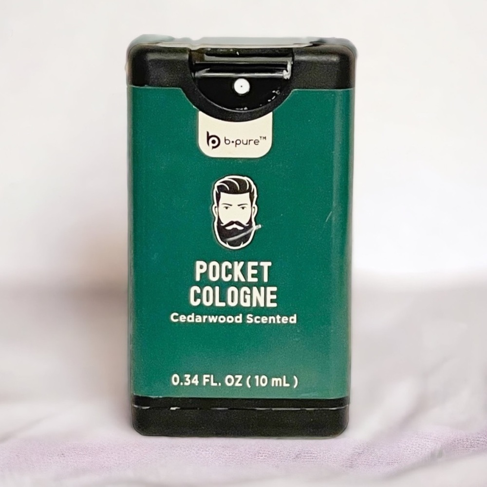 B Pure Pocket Cologne Cedarwood Scented 10 mL Slim Mens Scent